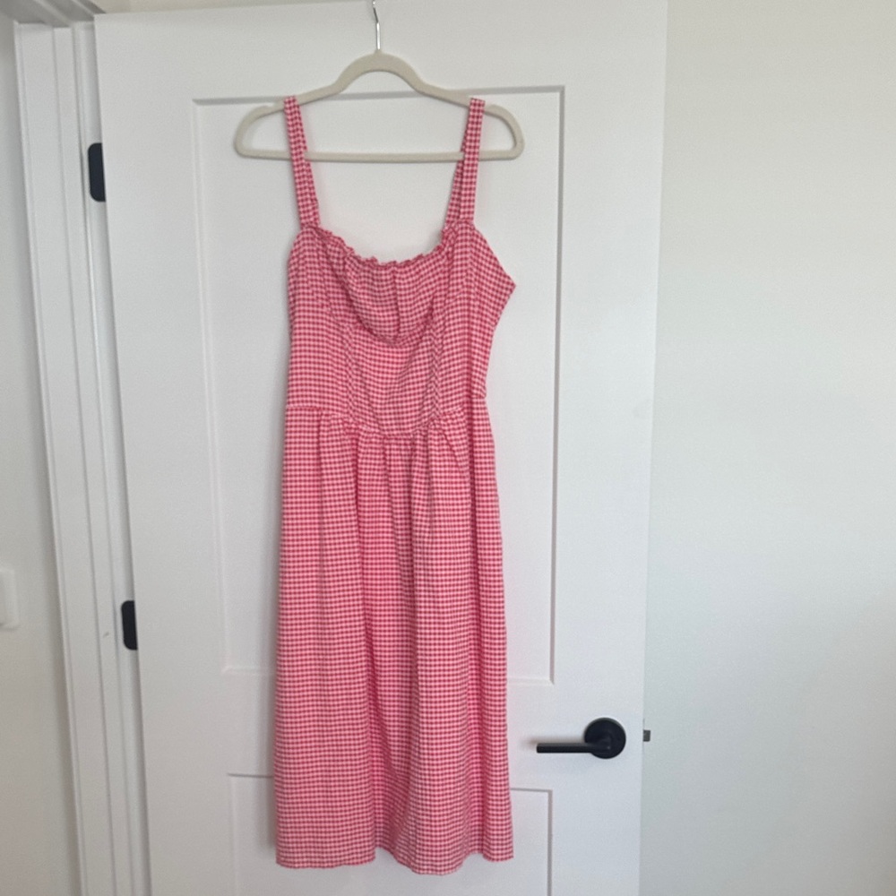 Wild Fable Pink and Red Gingham Dress